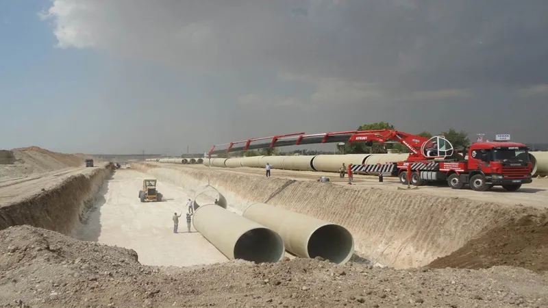 SURUÇ OVASI TP1 POMPAJ SULAMASI ŞEBEKE İNŞAATI